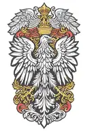 polish eagle emblem tattoo design idea