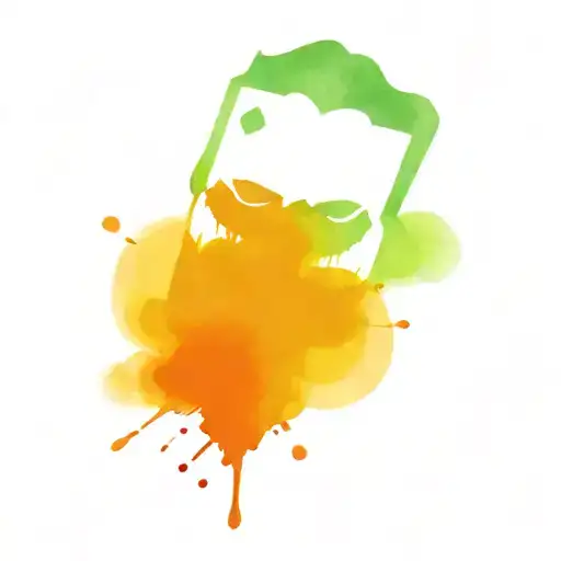 An abstract new-school interpretation of the suicide squad Joker's face made up of playing card suits tattoo design idea