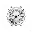 A clock with two times, one for born time of two kids. tattoo design idea