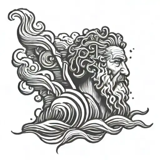 Moses parts Red Sea tattoo design idea