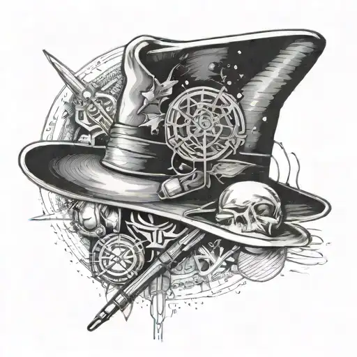 Indiana Jones's Fedora, the Star Trek symbol and a lightsaber tattoo design idea