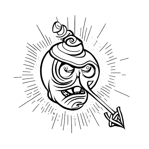 greed tattoo design idea