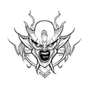 greed demon tattoo design idea