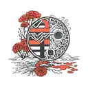 Combine elements of the Blurryface album cover with a representation of the client's favorite song by Twenty One Pilots tattoo design idea