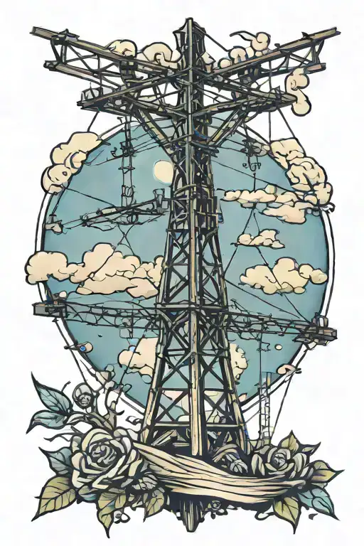 Powerlines tattoo design idea