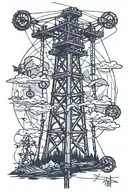 Powerlines tattoo design idea