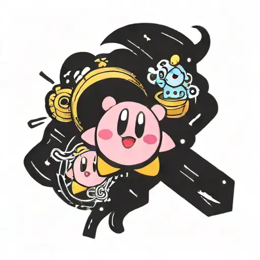 kirby tattoo design idea