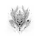 contrast things together tattoo design idea