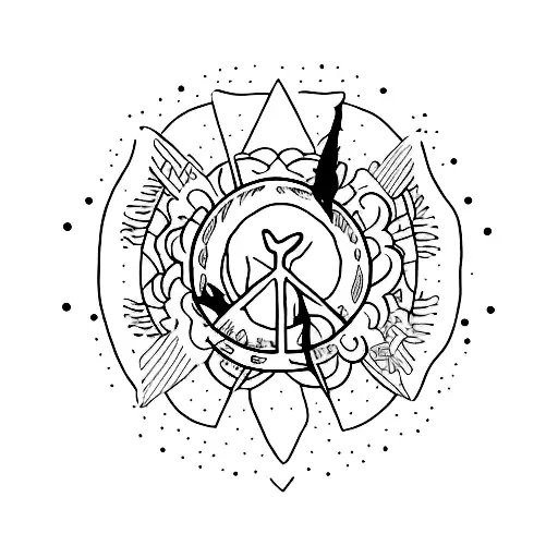 Easy Peace  tattoo design idea