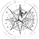 a star with Marvel's Infinity Stone tattoo design idea