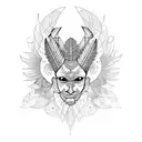 08/22/1958 in special spelling and Indian motif tattoo design idea