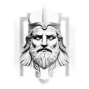 zeus the god  tattoo design idea