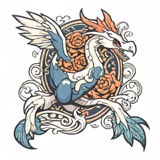 lugia tattoo design idea
