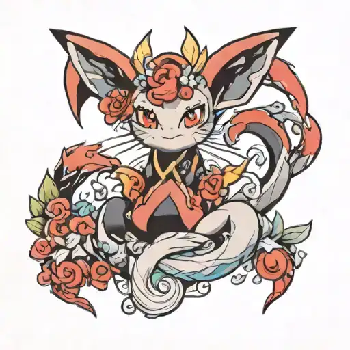 Pokemon lucia tattoo design idea