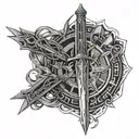 Sword art online tattoo design idea