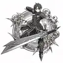 Sword art online tattoo design idea