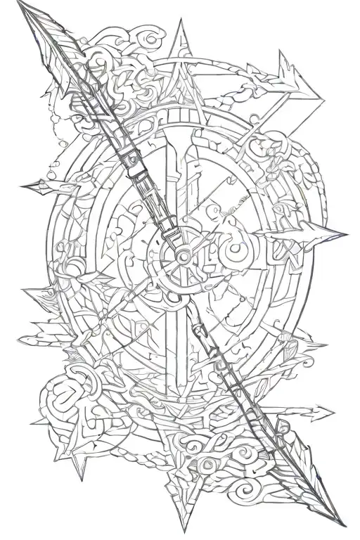 ambition arrow  tattoo design idea