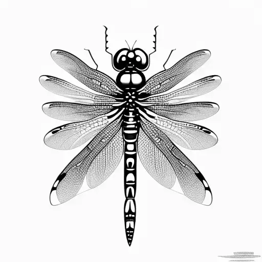 Dragonfly tattoo design idea