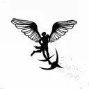 icarus falling from the sun  tattoo design idea