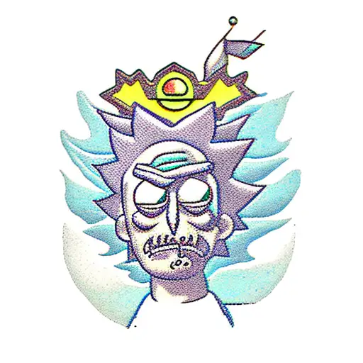 rick e morty tattoo design idea