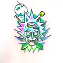rick e morty tattoo design idea