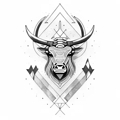 taurus tattoo design idea