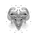 taurus tattoo design idea