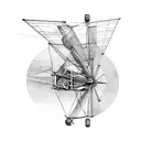 Leonardo davinci flying machine tattoo design idea