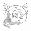 Edm, music, rave scene with elements tattoo design idea