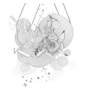 badminton tattoo design idea