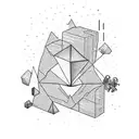 man falling down tattoo design idea