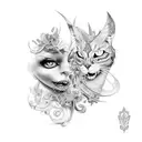 diosa de la victoria  tattoo design idea
