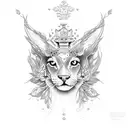 diosa de la victoria  tattoo design idea