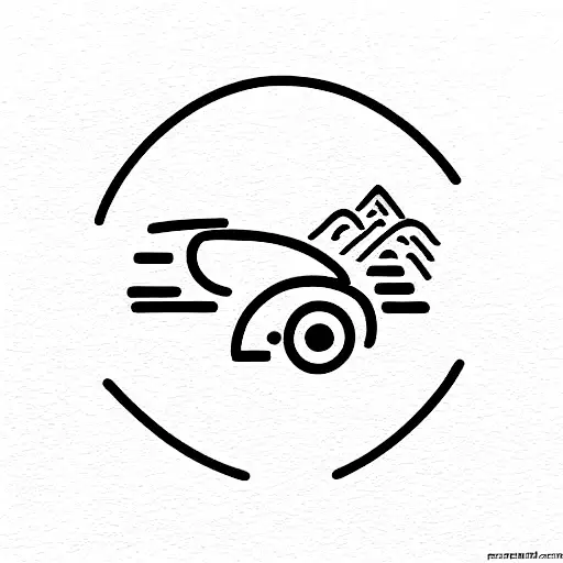 car rental logo tattoo design idea