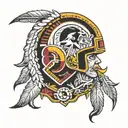 Redskins tattoo design idea