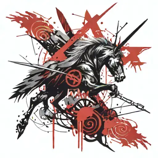 odin and runes  tattoo design idea