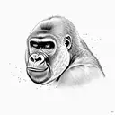 gorilla arms holding bars   tattoo design idea