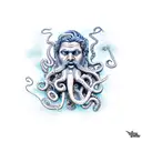  Poseidon with an octopus beard tattoo design idea