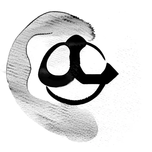 watercolour enso symbol tattoo design idea