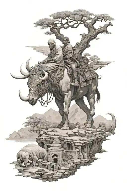 Silk road tattoo design idea