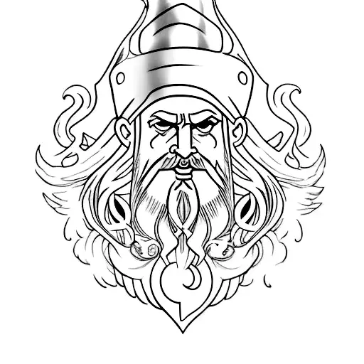 odin tattoo design idea