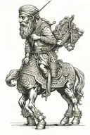 The power of ancient Iran tattoo design idea