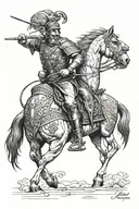 The power of ancient Iran tattoo design idea