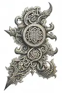 iran ancient symbols tattoo design idea