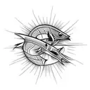 Hei matau fish hook tattoo design idea