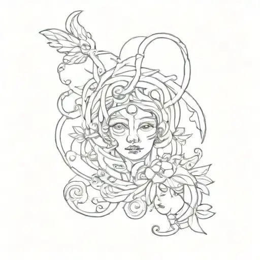 three kind of enmoji tattoo design idea