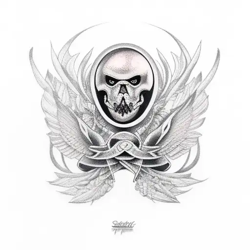 Sparrow tattoo design idea