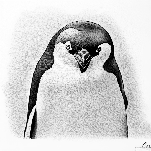 penguin  tattoo design idea