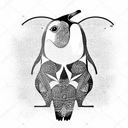 penguin  tattoo design idea