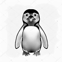 penguin  tattoo design idea